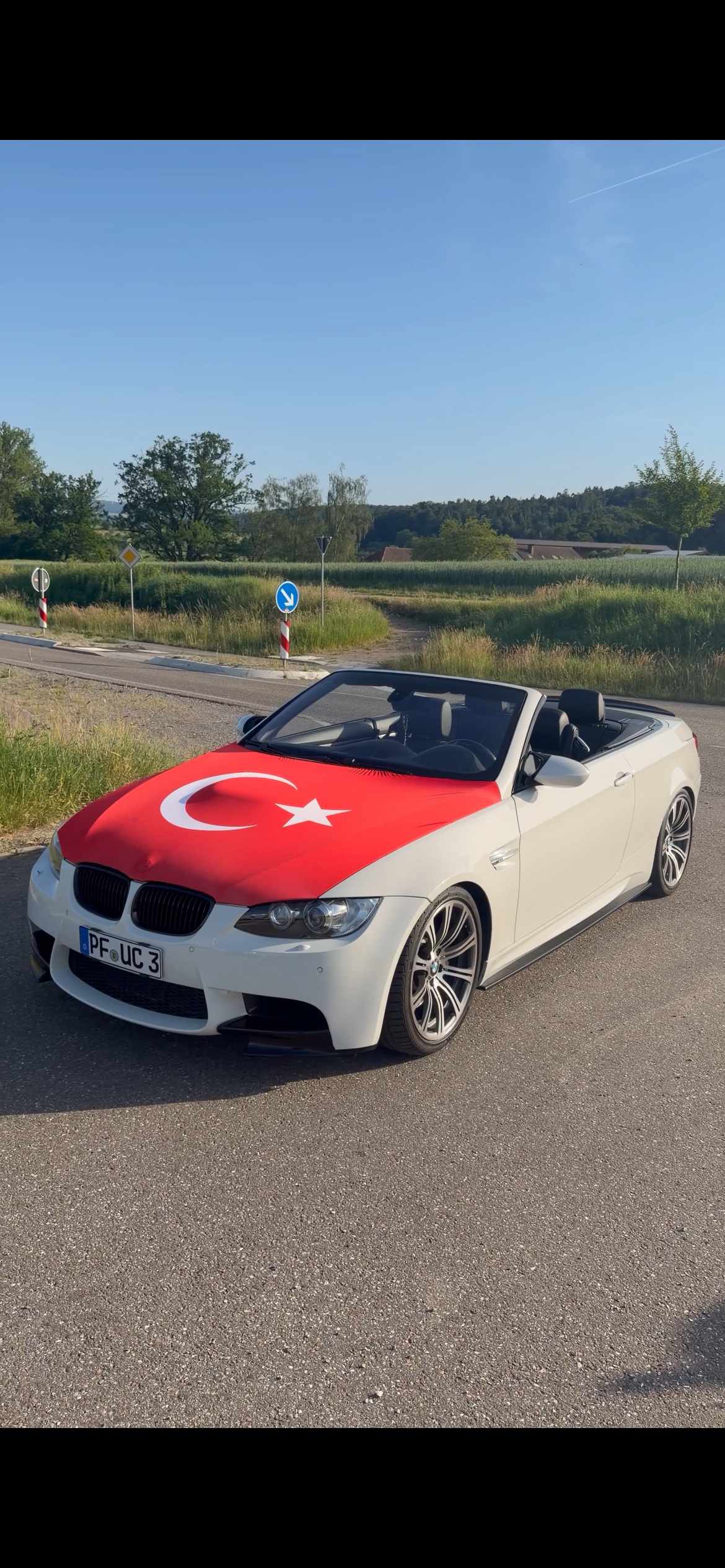 Türkei Motorhauben Flagge