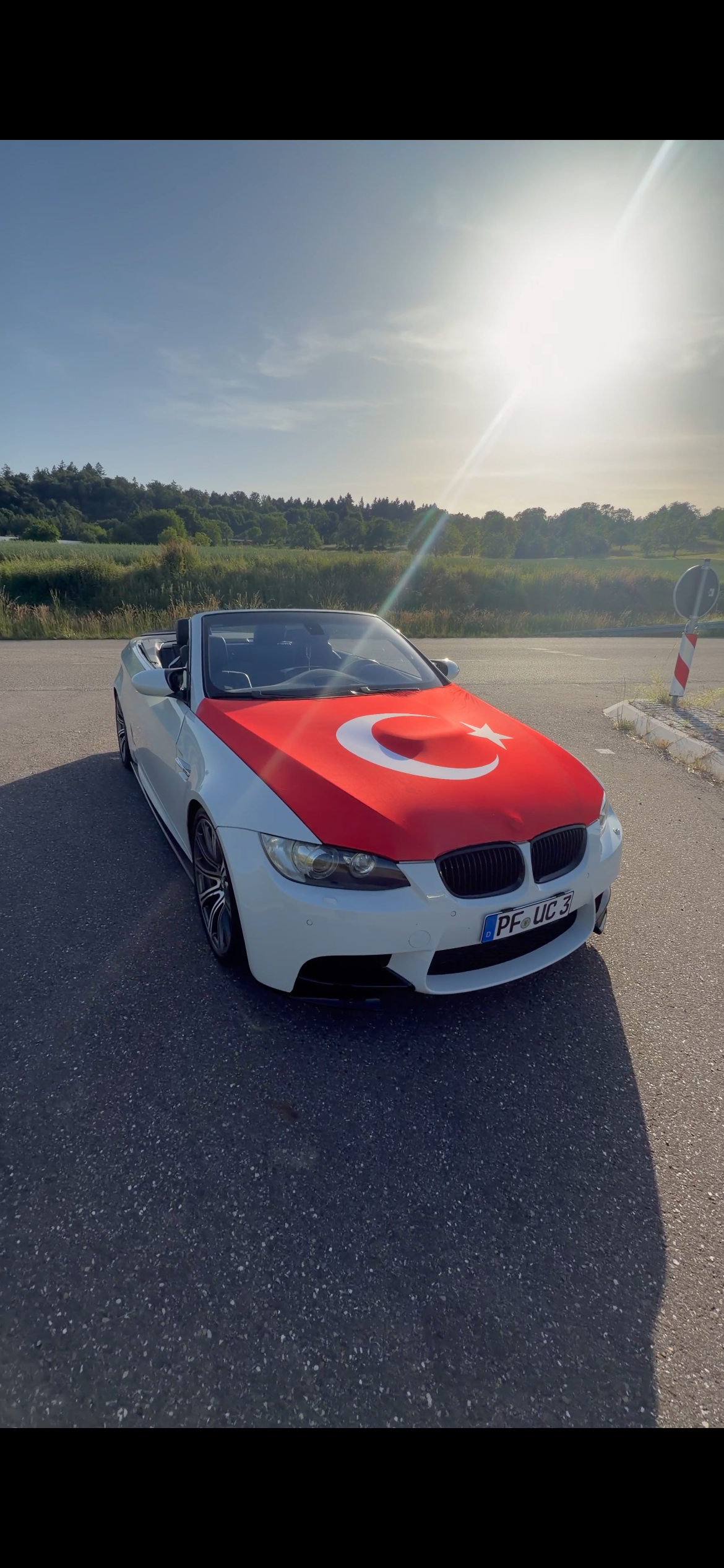 Türkei Motorhauben Flagge