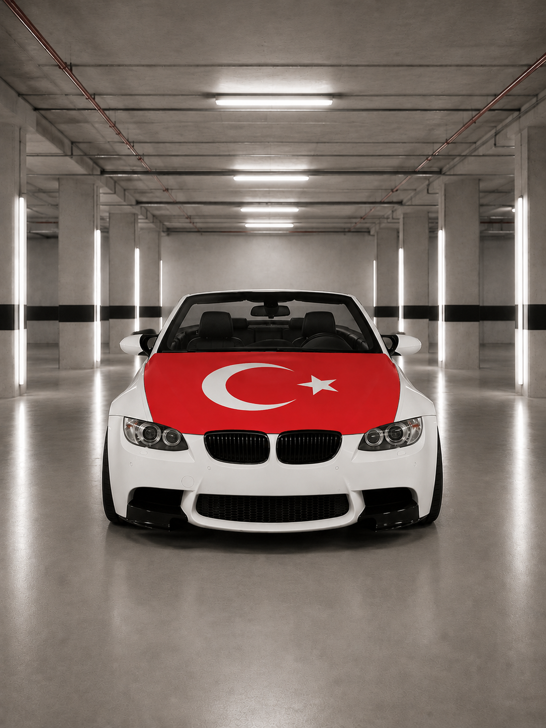Türkei Motorhauben Flagge