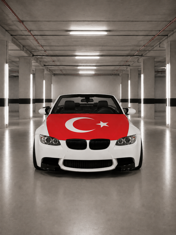 Türkei Motorhauben Flagge