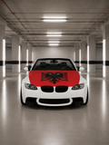 Albanien Motorhauben Flagge