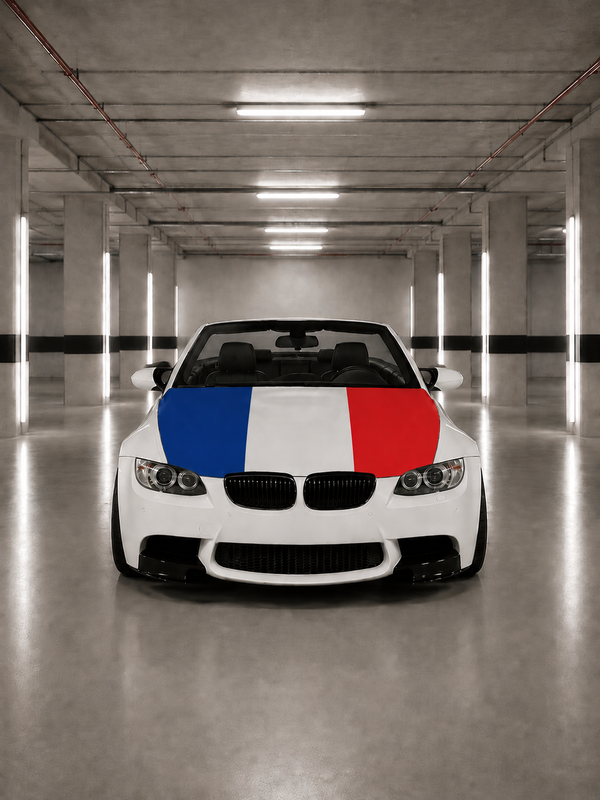 Frankreich Motorhauben Flagge